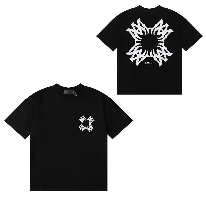 Amiri Tribal Burst Tee – Black (Premium Edition)