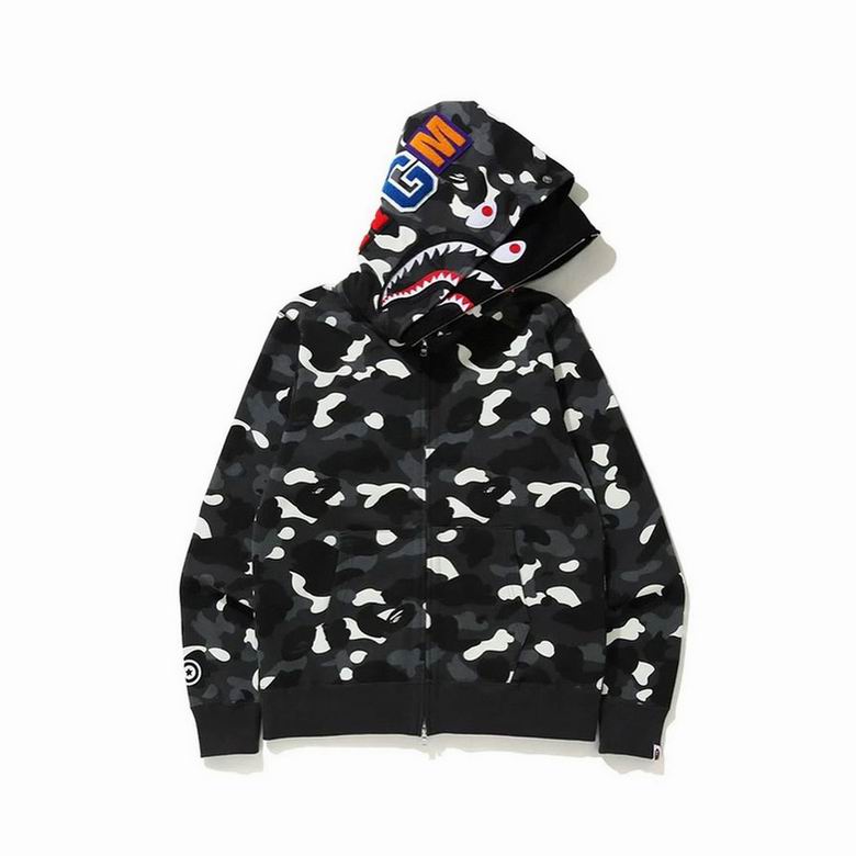 BAPE® Shark Glow-in-the-Dark Hoodie — Black Camo | Reflective Night Drip | Fast Shipping
