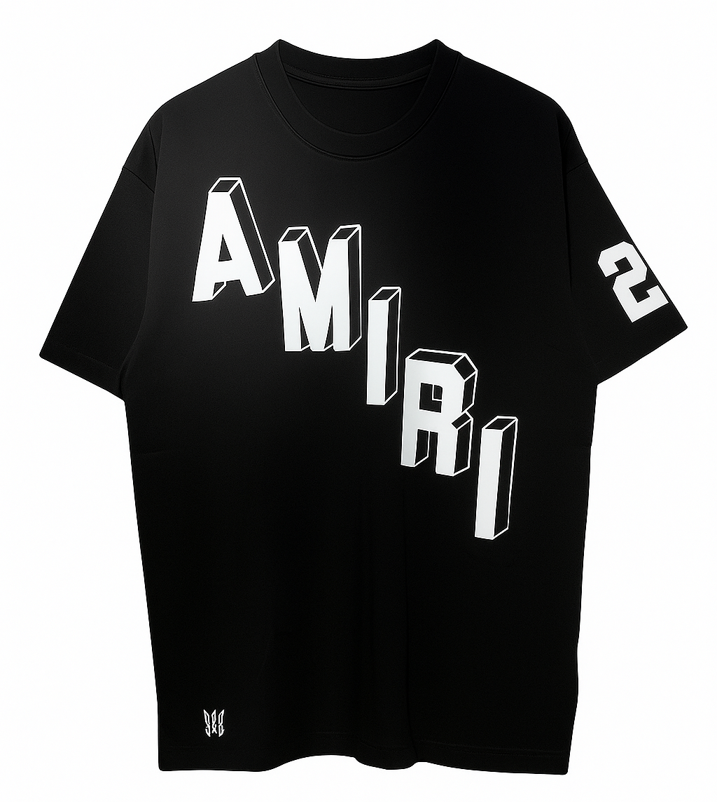 AMIRI 3D Logo Tee — Black