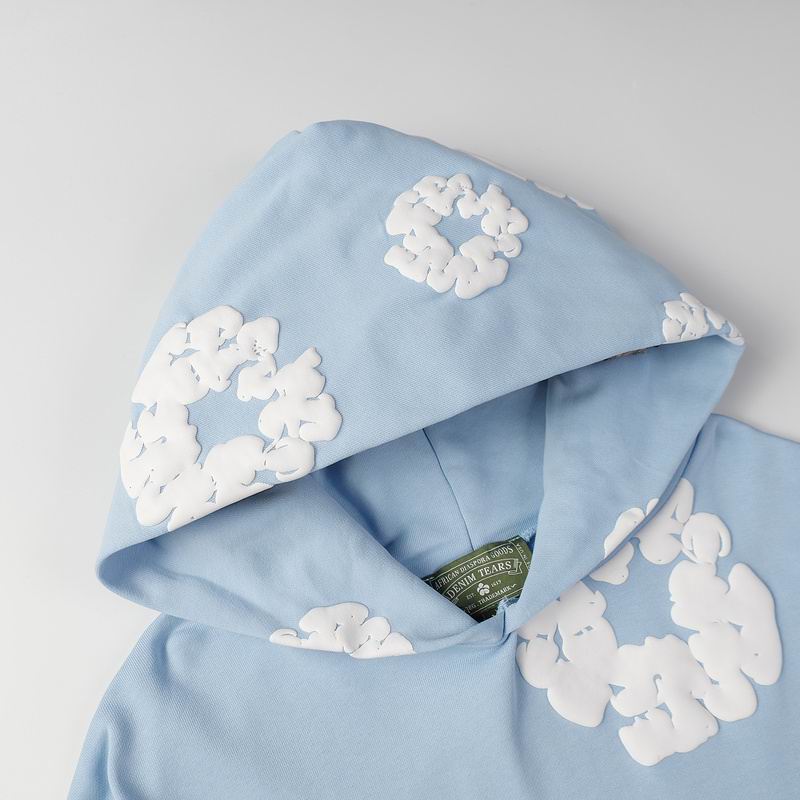 Denim Tears “Cotton Wreath Blue” Hoodie — PXRE