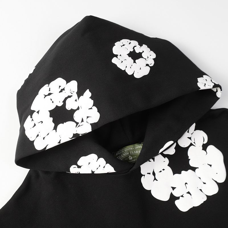 Denim Tears “Cotton Wreath” Hoodie — Black / Limited Release