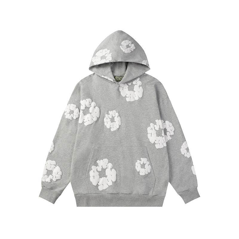 Denim Tears “Cotton Wreath” Hoodie — Heather Grey