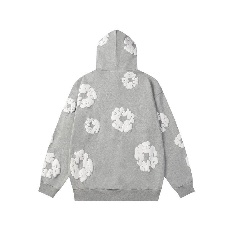 Denim Tears “Cotton Wreath” Hoodie — Heather Grey