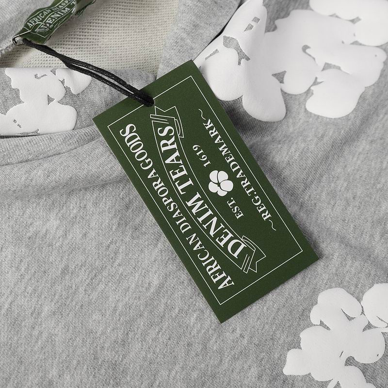 Denim Tears “Cotton Wreath” Hoodie — Heather Grey