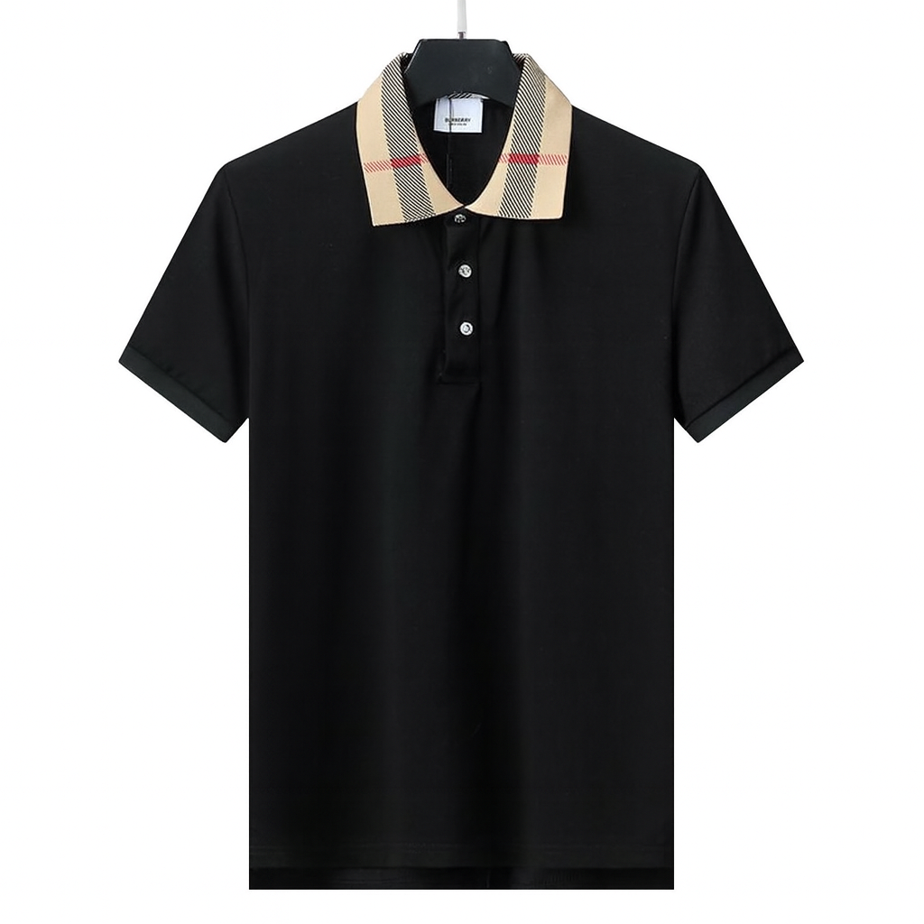 Burberry “Beige Check Collar Polo” — PXRE